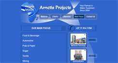 Desktop Screenshot of ametis.co.za