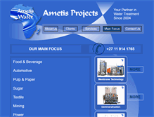 Tablet Screenshot of ametis.co.za